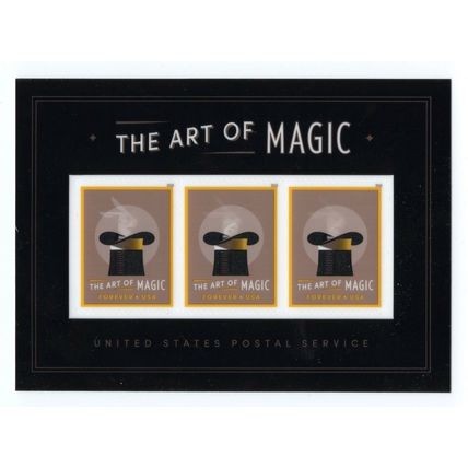 The Art Magic Souvenir Sheet of 3 - Stamps Scott 5306