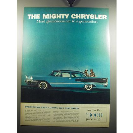 1957 Chrysler Windsor 4-Door Sedan Ad - The mighty Chrysler