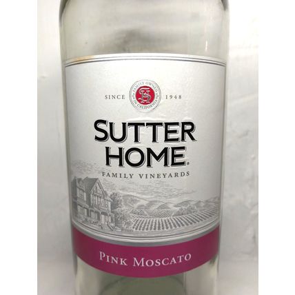 Sutter Home Family Vineyards Wine Bottle Pink Moscato California - Fast Ship!