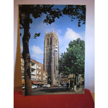 BELL TOWER, DUNKERQUE, FRANCE used postcard 1984 pm #