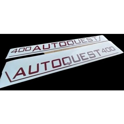 AUTOQUEST 400 Decal Sticker Graphics Elddis 23in Burgundy Decal stickers
