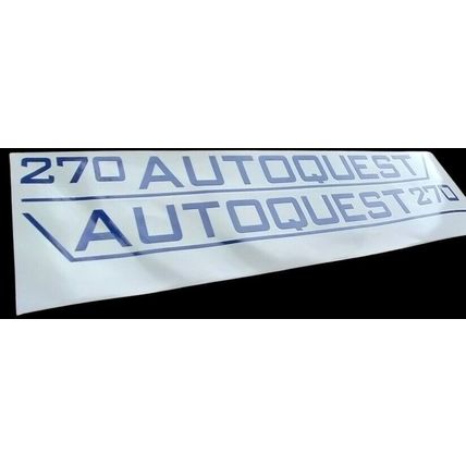 Talbot Express AUTOQUEST 270 Decal Sticker Graphics Elddis 23in Ultra Blue