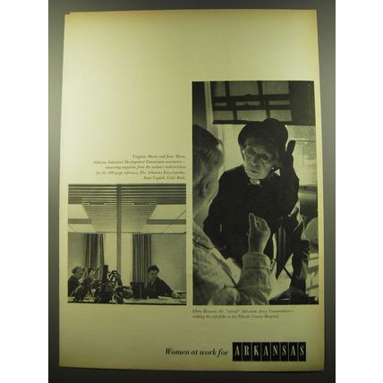 1959 Arkansas Industrial Development Commission Ad - Women at work for Arkansas