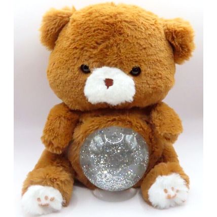 Brown Teddy RGB Colour Changing LED Glitter Light Tummy 22 CM Night Light Gift