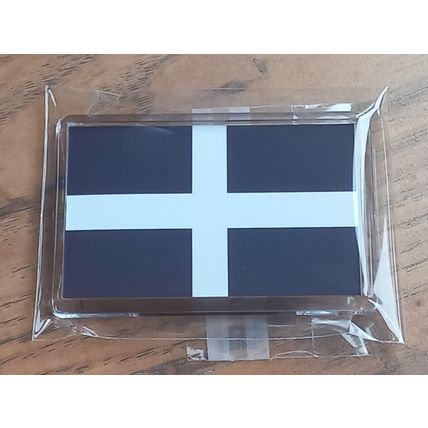 CORNWALL county flag / Cornish Flag themed fridge magnet