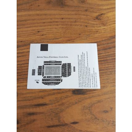 2004 FA Cup 3rd Round Programme & Ticket – Aston Villa vs Man Utd (Cup Winners)