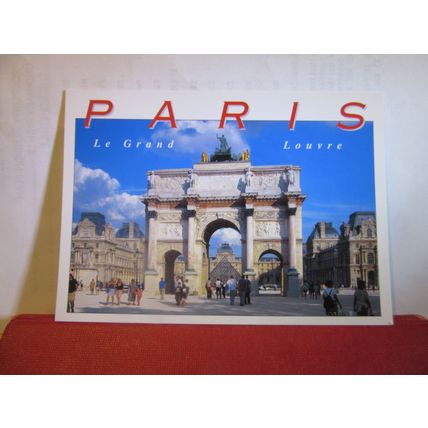 LE GRAND LOUVRE, PARIS, FRANCE used postcard 2003 pm =