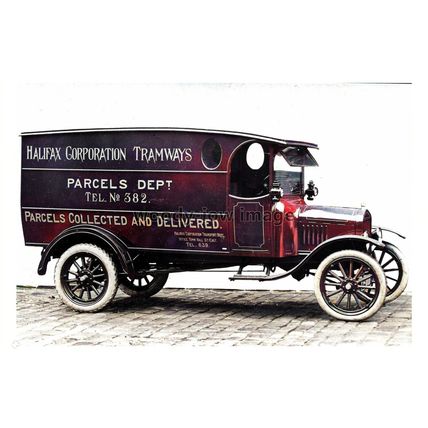 ptc7244 - Yorks - An early Halifax Corporation Tramways Parcel Van - print 6x4
