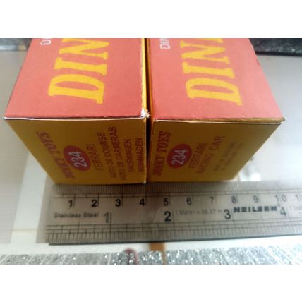Dinky No234 Ferrari Racing Car - Early No Picture Replica / Repro Box