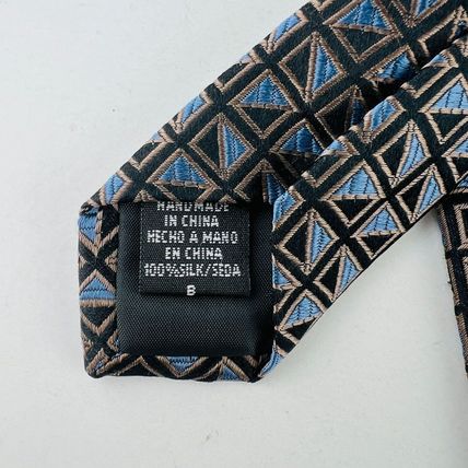 Cezani Necktie Tie 100% Silk Handmade Geometric Squares