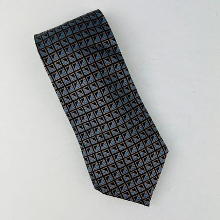 Cezani Necktie Tie 100% Silk Handmade Geometric Squares