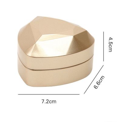 Pendant Necklace Box with LED Light Velvet Jewelry Gift Wedding Anniversary Birt