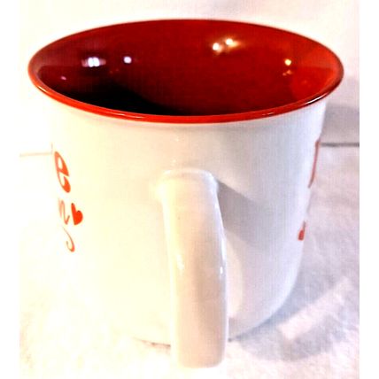 Burton & Burton Love Potion Coffee Tea Mug Valentine's 14 Oz Red Interior