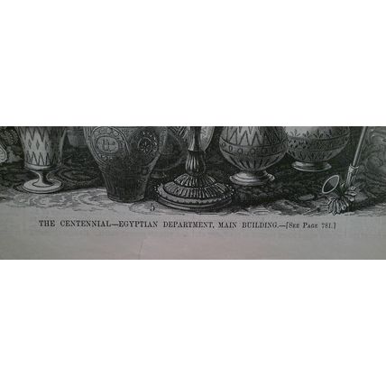 The Centennial - Egyptian Department. Harper's Weekly, September 23, 1876