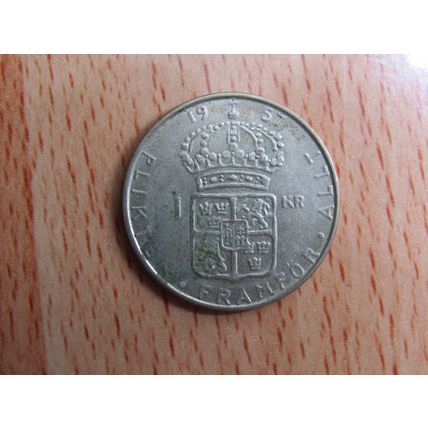 Sweden 1957 1 Silver Krone Coin
