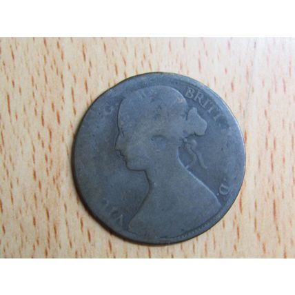GB 1863 Victoria Penny Coin