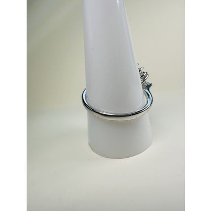 Bomb Party Sz10 Revealed BP Ring Fashion Jewelry RBP Flower Lt Blue Rhodium P