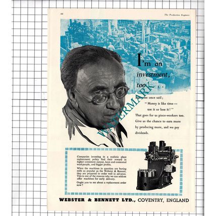 Webster & Bennett Ltd Coventry - 1960 Advert