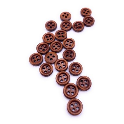 11.5mm Brown Wooden Buttons Great For Baby Knitting Cardigans Doll Clothing