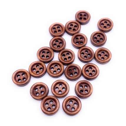11.5mm Brown Wooden Buttons Great For Baby Knitting Cardigans Doll Clothing
