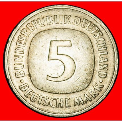 Ⰶ NOT COMMUNIST (1975-2001): GERMANY ★5 MARKS 1975D BAVARIA★LOW START★NO RESERVE