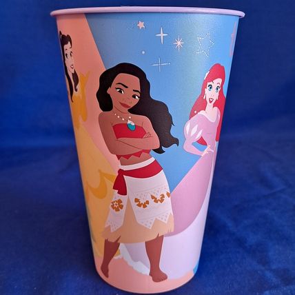 New ZAK Lot 4 Disney PRINCESS TUMBLERS Plastic Drink Cups Water Juice Milk