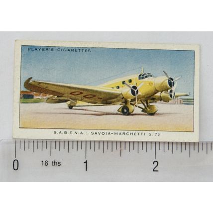 1936 John Player's International Air Liners 10 SABENA Savoia-Marchetti S.73
