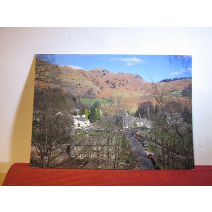 THE VILLAGE, ELTERWATER, THE ENGLISH LAKES.. unused postcard by R Dixon 1996 =