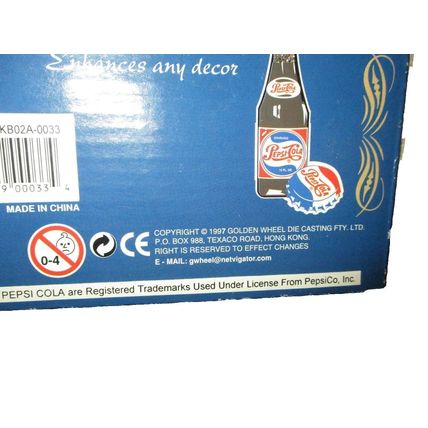 Golden Pepsi Vending Machine Die Cast Bank Celebrating 100 years of Pepsi