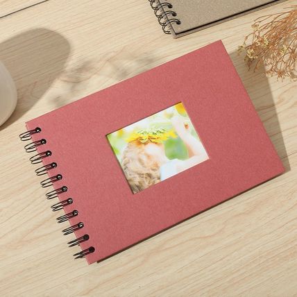 Woodside Home Living Spiral Bound Scrap Book Style Photo Album - 21.5cm x 15cm -