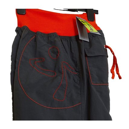 Zumba Logo Cargo Pants Dark Shadow Grey Orange S UK 10
