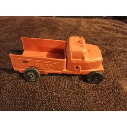 Old Vintage Auburn Rubber Co. Red &Yellow Front Loader # 504 4 1/4" long 1950s