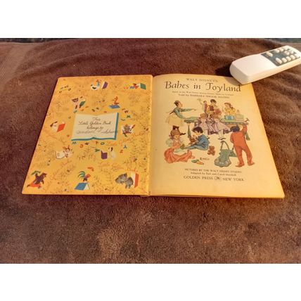 Old Vintage Little Golden Book Walt Disney Babes In Toyland (A) Edition 1961
