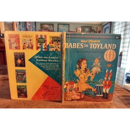 Old Vintage Little Golden Book Walt Disney Babes In Toyland (A) Edition 1961