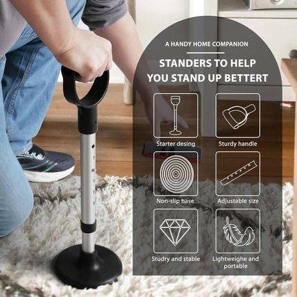 Mobility Aids Tool Adjustable Standing Assist Devices Portability Standing Aid D