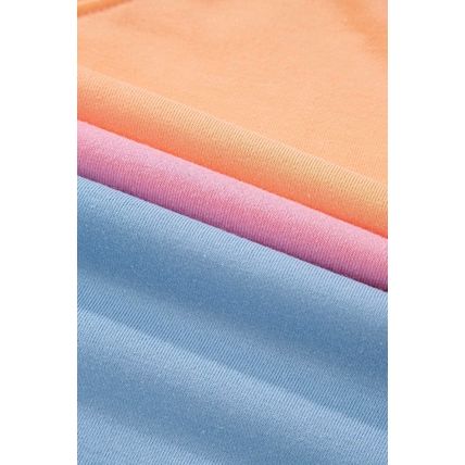 Sky Blue Colorblock Patchwork Drop Shoulder Sweatshirt