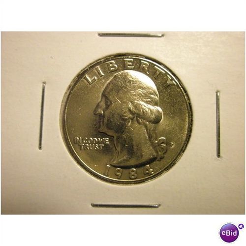 1984 P UNC.Washington Quarter (FRE SHIP)