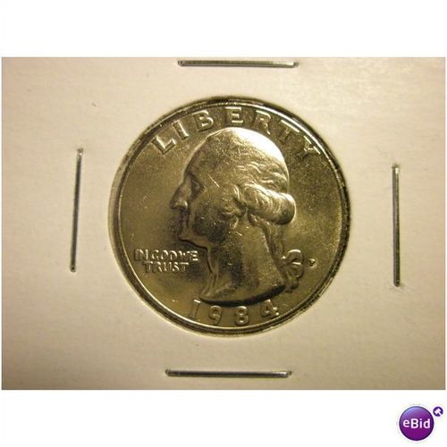 1984 P UNC.Washington Quarter (FRE SHIP)