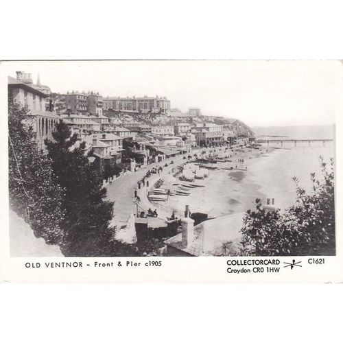 he Front & Pier Old Ventnor Isle Of Wight Postcard Reproduction (IOW71597)