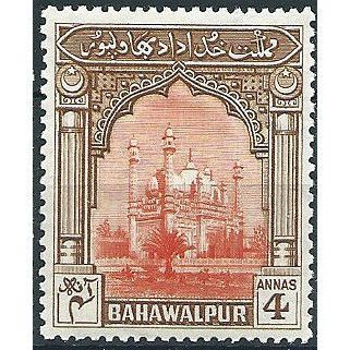 Bahawalpur 1948 SG25 4a Orange & Brown Mounted Mint .. ..