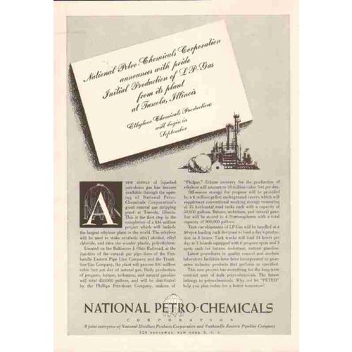 national petro-chemicals corp 1953 lp gas tuscola il plant vintage ad