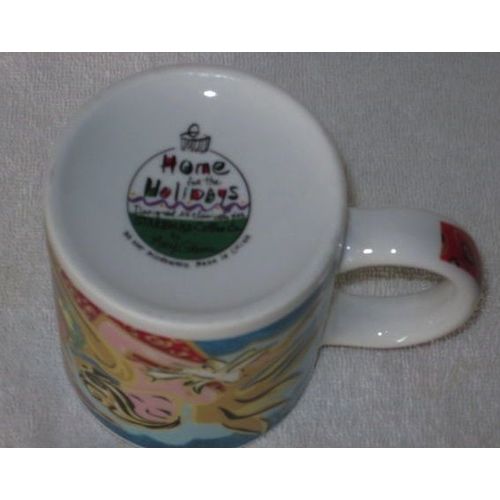 Starbucks Home for the Holidays Peace Joy Coffee Mug Mary Graves design