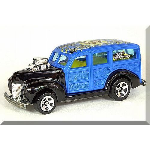 Hot Wheels - '40 Woody: Wild Wave Series #3/5 - Collector #057 (2003) *Blue*