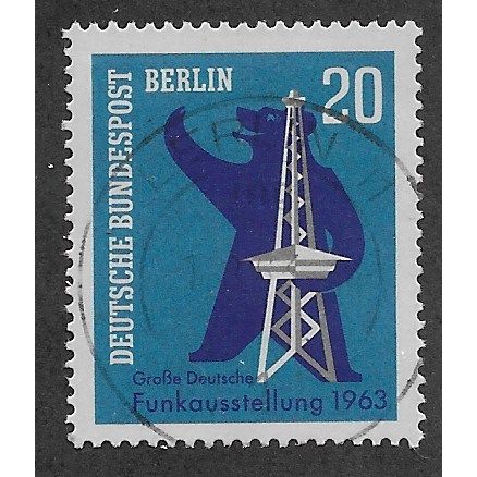BERLIN -1963 20pf 'GERMAN RADIO EXHIBITION' FINE USED (EBID63-191)