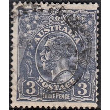AUSTRALIA, 1932 3d George V die II ultramarine, SG 128 (Scott #117), used