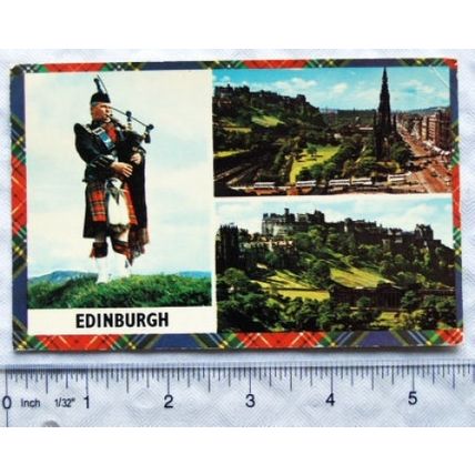 1976 postcard Edinburgh multi-view