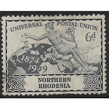 NORTHERN RHODESIA 1949 SG 52 - fine used (o) - short perfs. Bottom