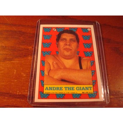 1987 Titan Sports, ANDRE THE GIANT, NM/MN, Sticker Insert
