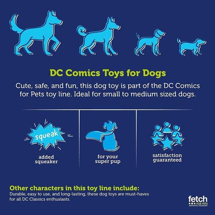 DC Comics for Pets-Joker Plush-Stuffed Dog Toy-5 x 9"-NEW-SEALED-FAST SHIPPING