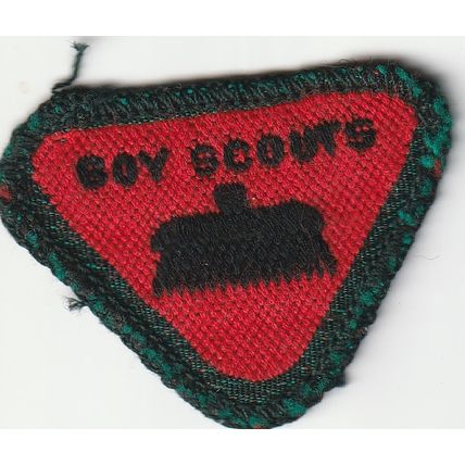 Scout Badge UK Pre 67 -Wolf Cub Proficiency House Orderly Used Black Back (PF21)